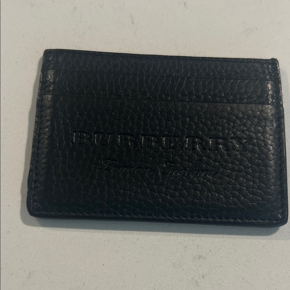 Burberry Textured Black Card Holder